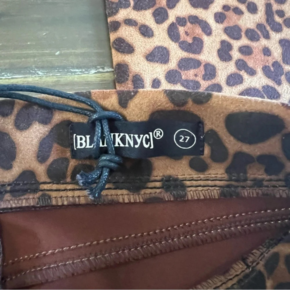 Blank NYC Leopard Print Faux Suede Flare Leg , Pull-on Pants - Picture 9 of 14